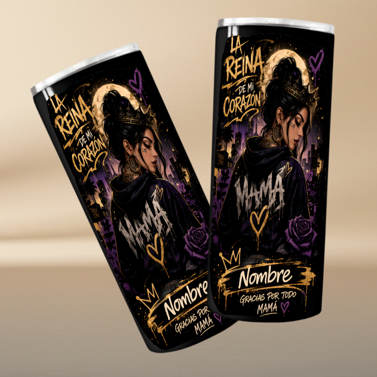 The Queen of My Heart – Personalized Mother's Day Tumbler 20oz