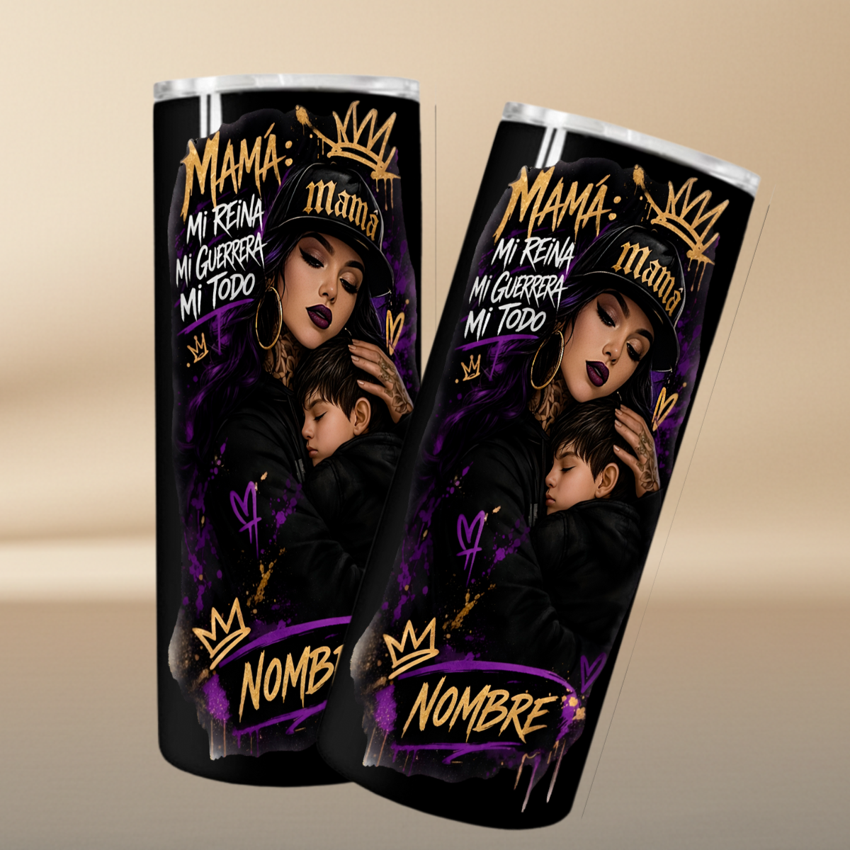 Mom My Queen My Warrior My Everything – Personalized Mother's Day Tumbler 20oz