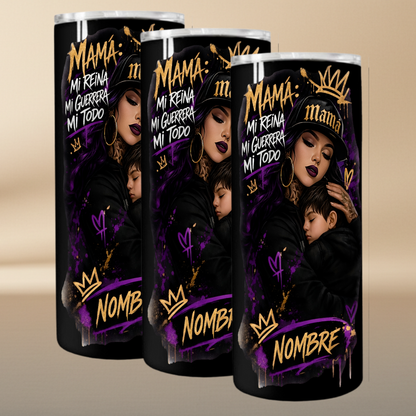 Mom My Queen My Warrior My Everything – Personalized Mother's Day Tumbler 20oz