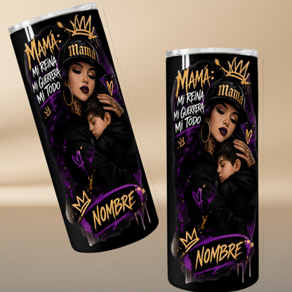 Mom My Queen My Warrior My Everything – Personalized Mother's Day Tumbler 20oz