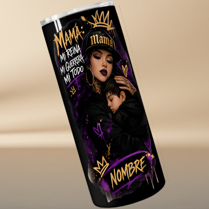 Mom My Queen My Warrior My Everything – Personalized Mother's Day Tumbler 20oz