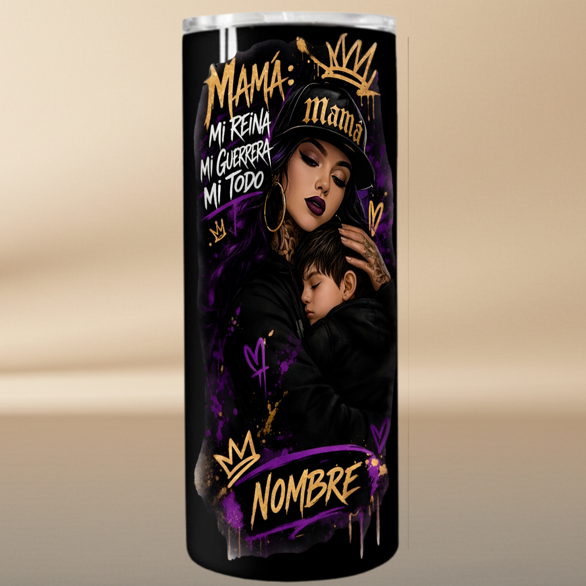 Mom My Queen My Warrior My Everything – Personalized Mother's Day Tumbler 20oz