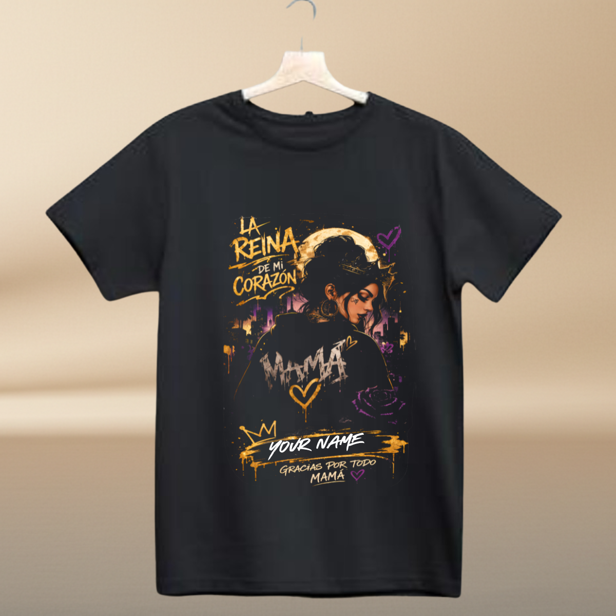 The Queen of My Heart – Personalized Mother's Day T-Shirt