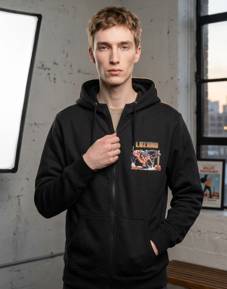 Cowboy Prayer Cotton Hoodie – Custom Halftone Art