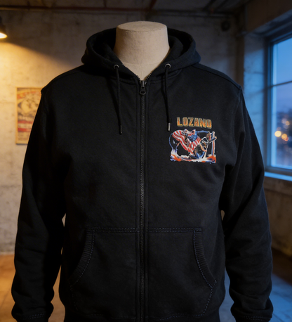 Cowboy Prayer Cotton Hoodie – Custom Halftone Art