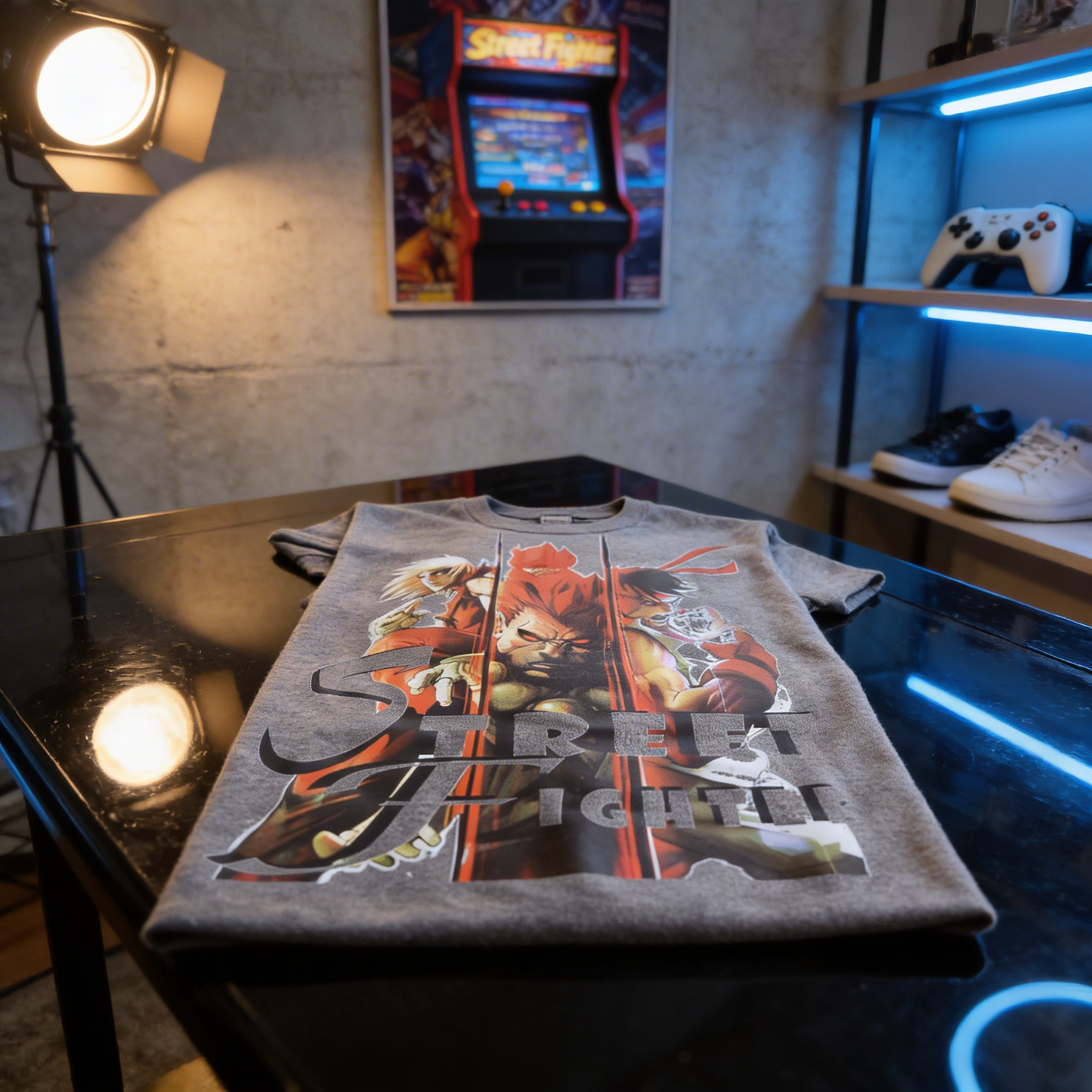 Street Fighter Graphic Tee – 3-Character Battle Edition