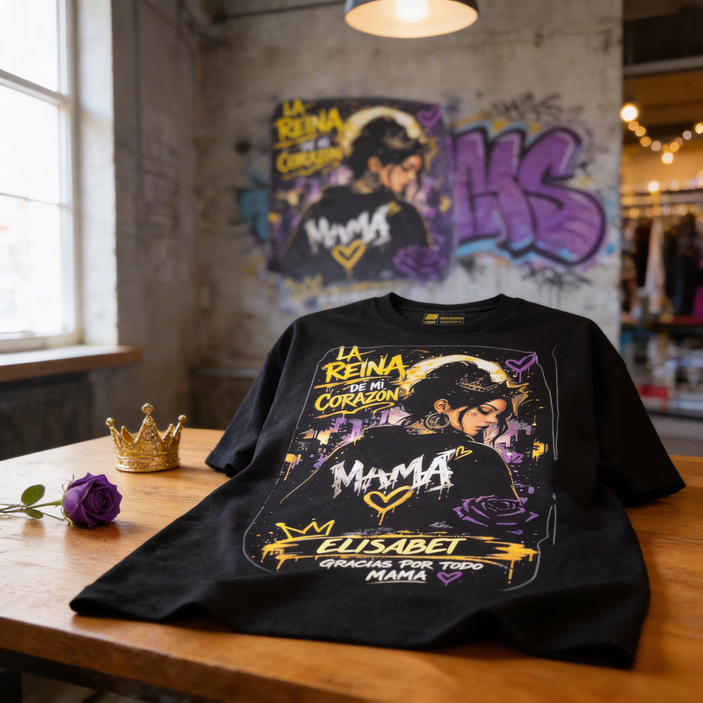 The Queen of My Heart – Personalized Mother's Day T-Shirt